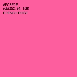 #FC5E9E - French Rose Color Image